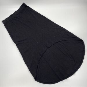 Threads 4 Thought Organic Cotton Hi-Low Black Knit Skirt size Medium